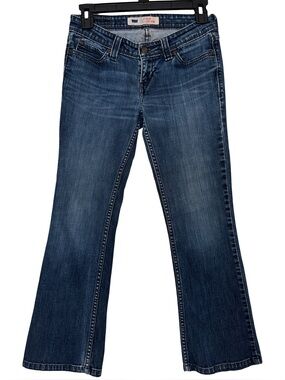 Levi's Stretch Denim Jeans Size 3 S/C Short Crop Blue 98% Cotton